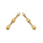 Linked Teardrop Drop Earrings