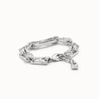 Bracelet with central link with topaz and small links