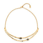 Choker necklace with  crystals