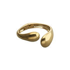 Bangle bracelet with two irregular drops