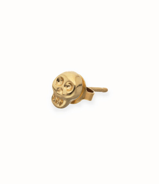 Skull single stud earring