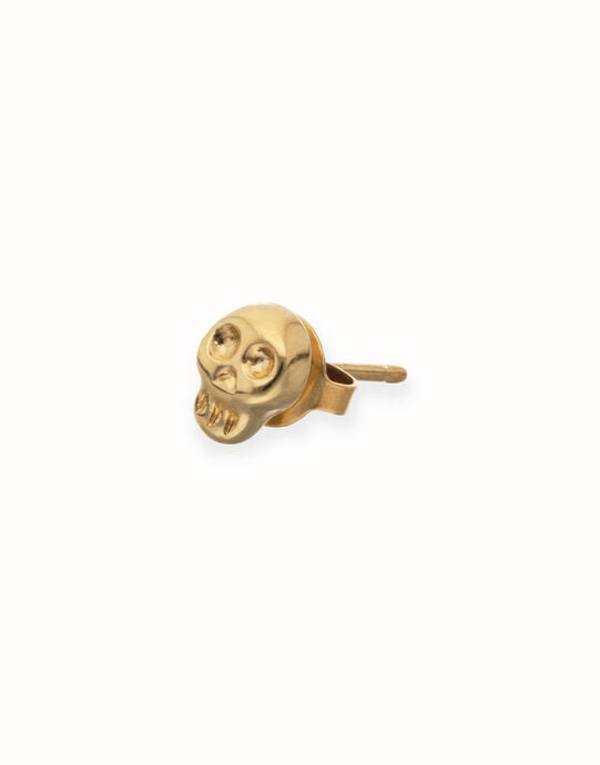 Skull single stud earring