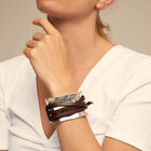 Bracelet with leather straps