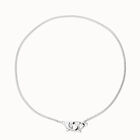Necklace with intertwined carabiner