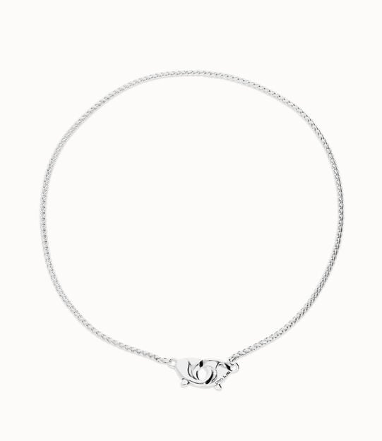 Necklace with intertwined carabiner