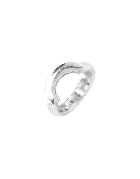 Anillo ba&ntilde;ado en plata de ley