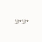 Stud earrings with heart shape