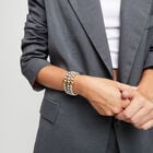 Three strand beaded leather bracelet
