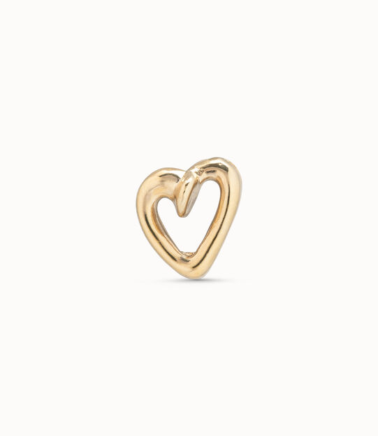 Piercing placcato oro 18k a forma di “cuore inchiodato”