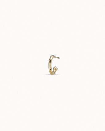 18K gold-plated hoop piercing