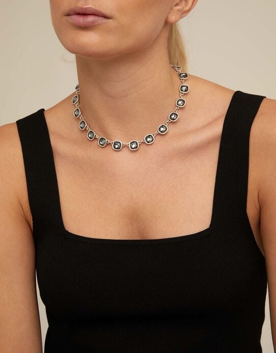 Necklace mademoiselle, Silver, large