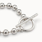 Pulsera de cadena ba&ntilde;ada en plata de ley