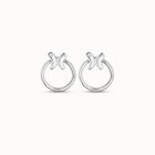 Pendientes ba&ntilde;ados en plata de ley PEN0926MTL000