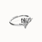 Bangle bracelet with heart detail