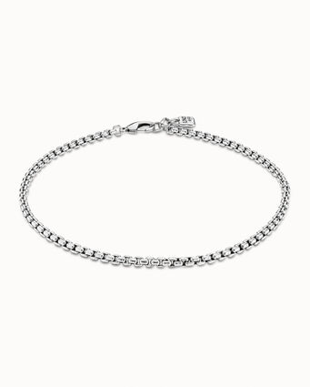 Collana maglie placcata argento Sterling
