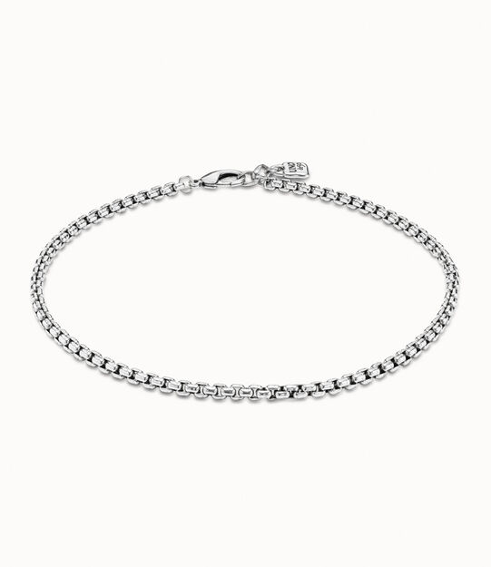 Collar eslabones bañado en plata de ley