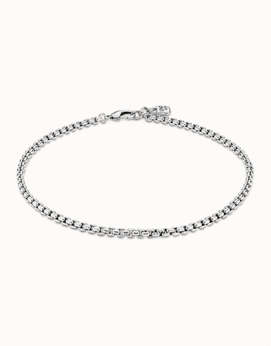 Collana maglie placcata argento Sterling