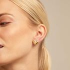 Stud earrings with heart shape