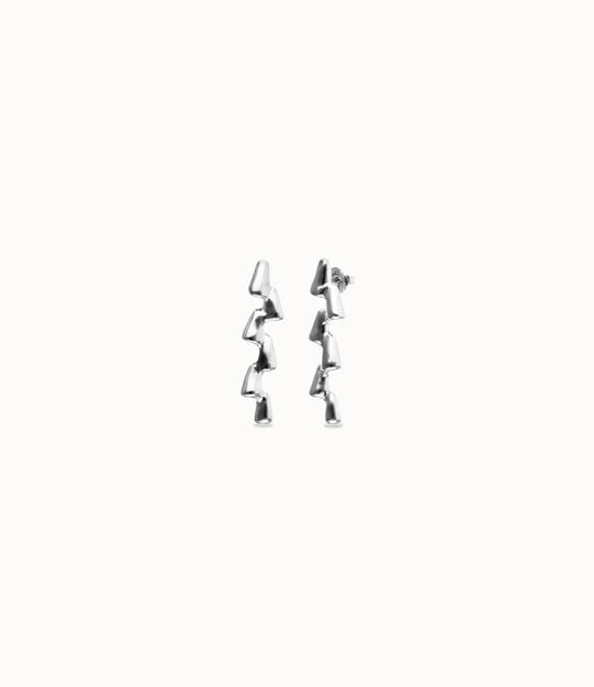 Elongated zigzag earrings