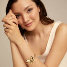 Bangle bracelet  with a central butterfly