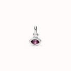 Charm with pink crystal