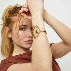 Bangle bracelet with a striking central eye
