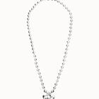 Long necklace with beads and heart detail