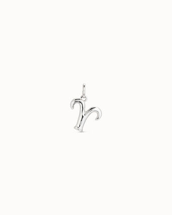Sterling silver-plated Aries shaped charm