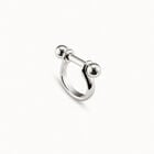 Wide ring with textured finish