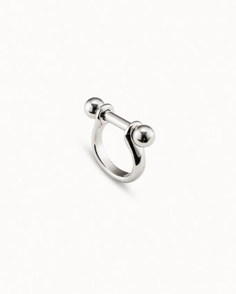 Sterling silver-plated ring