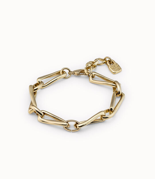 Bracciale placcato oro 18k con maglie quadrate piccole