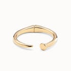 Brazalete con forma de clavo ba&ntilde;ado en oro de 18k