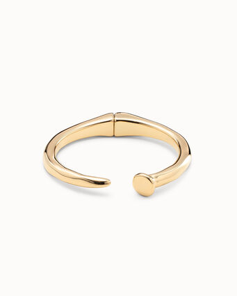 18K gold-plated rigid bracelet