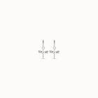 Dragonfly shaped earrings with topaz