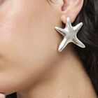 Large starfish-shaped earrings
