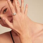 Double white zirconia ring