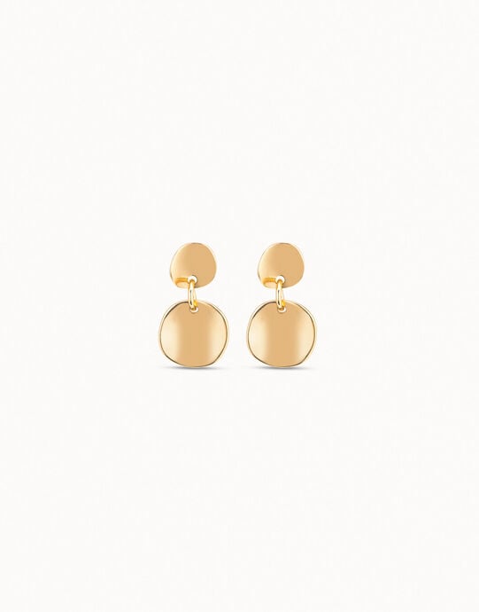 Circle drop earrings