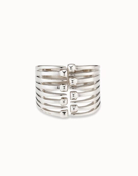 Bangle bracelet with multiple nail heads