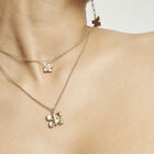Double necklace with butterflies