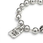 Beaded bracelet with padlock
