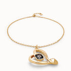 Midsize chain pendant necklace with a large heart