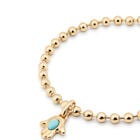 Beaded charm anklet
