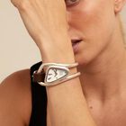Watch with leather and metal
