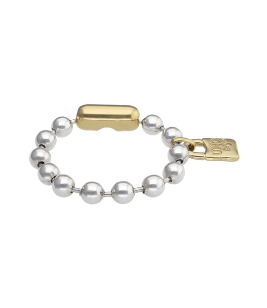 Beaded bracelet with padlock