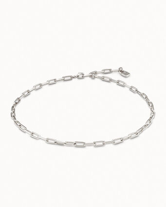 Sterling silver-plated short chain