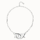 Necklace with large interlocking snap hook