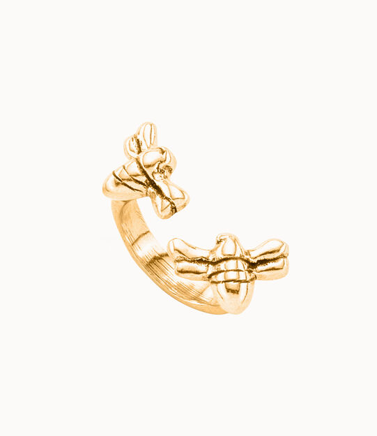 Anillo bañado en oro 18k