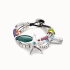 Multi strand beaded bracelet with a star