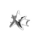 Doble bangle bracelet with starfish