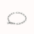 Rectangular link chain bracelet